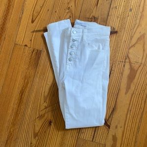 J Brand high waisted white denim